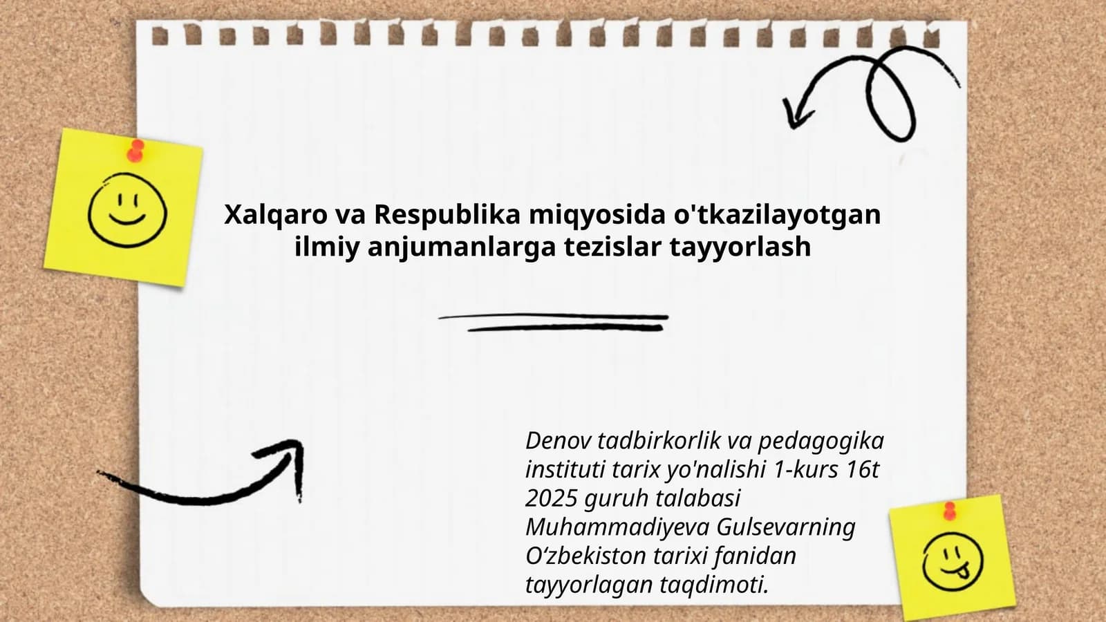 Oʻzbekiston tarixi fanidan tayyorlagan taqdimoti
