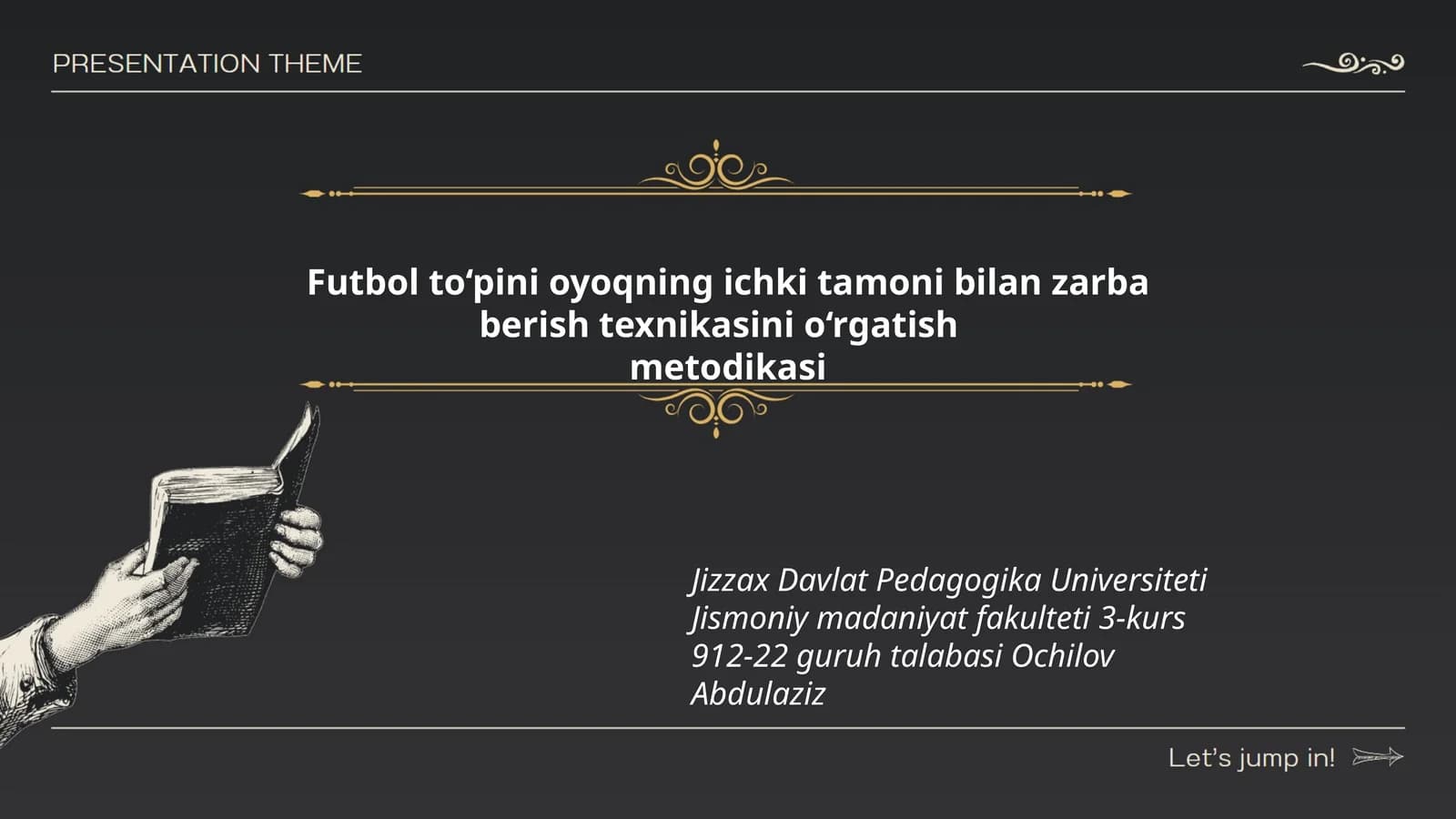 Futbol to‘pini oyoqning ichki tamoni bilan zarba berish texnikasini o‘rgatish metodikasi