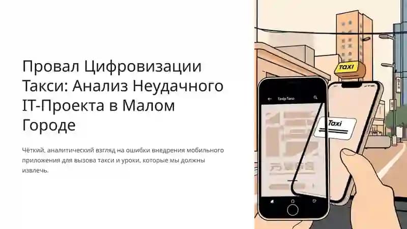 Провал Цифровизации Такси