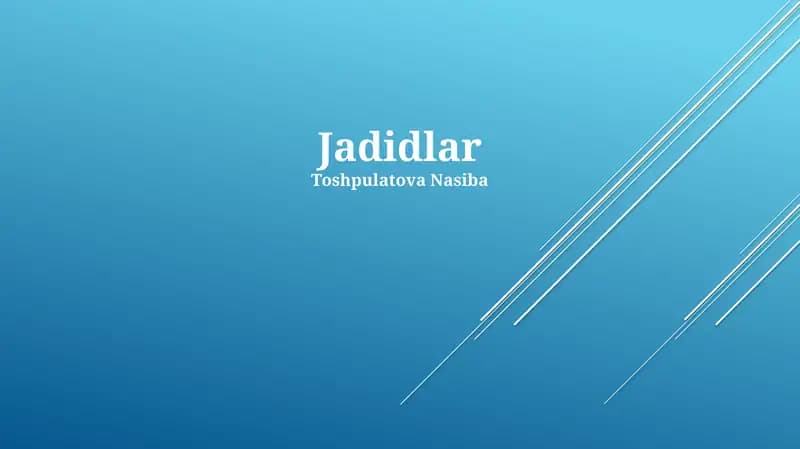 Jadidlar