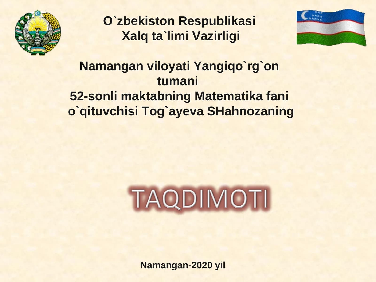 Geometrik progressiya dastlabki nta hadining yig’indisi