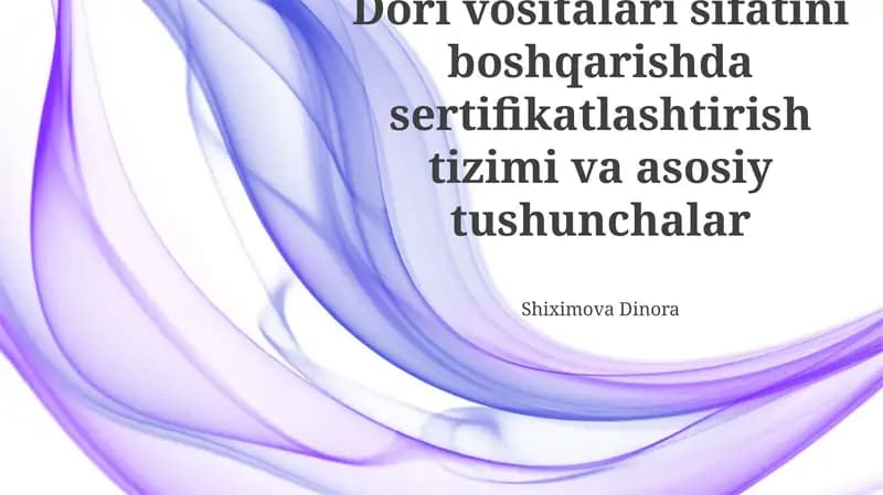 Farmatsevtika sifat tizimi (FST)