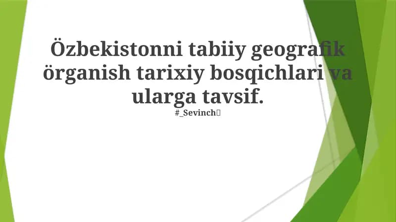Özbekistonning geografik xaritalari