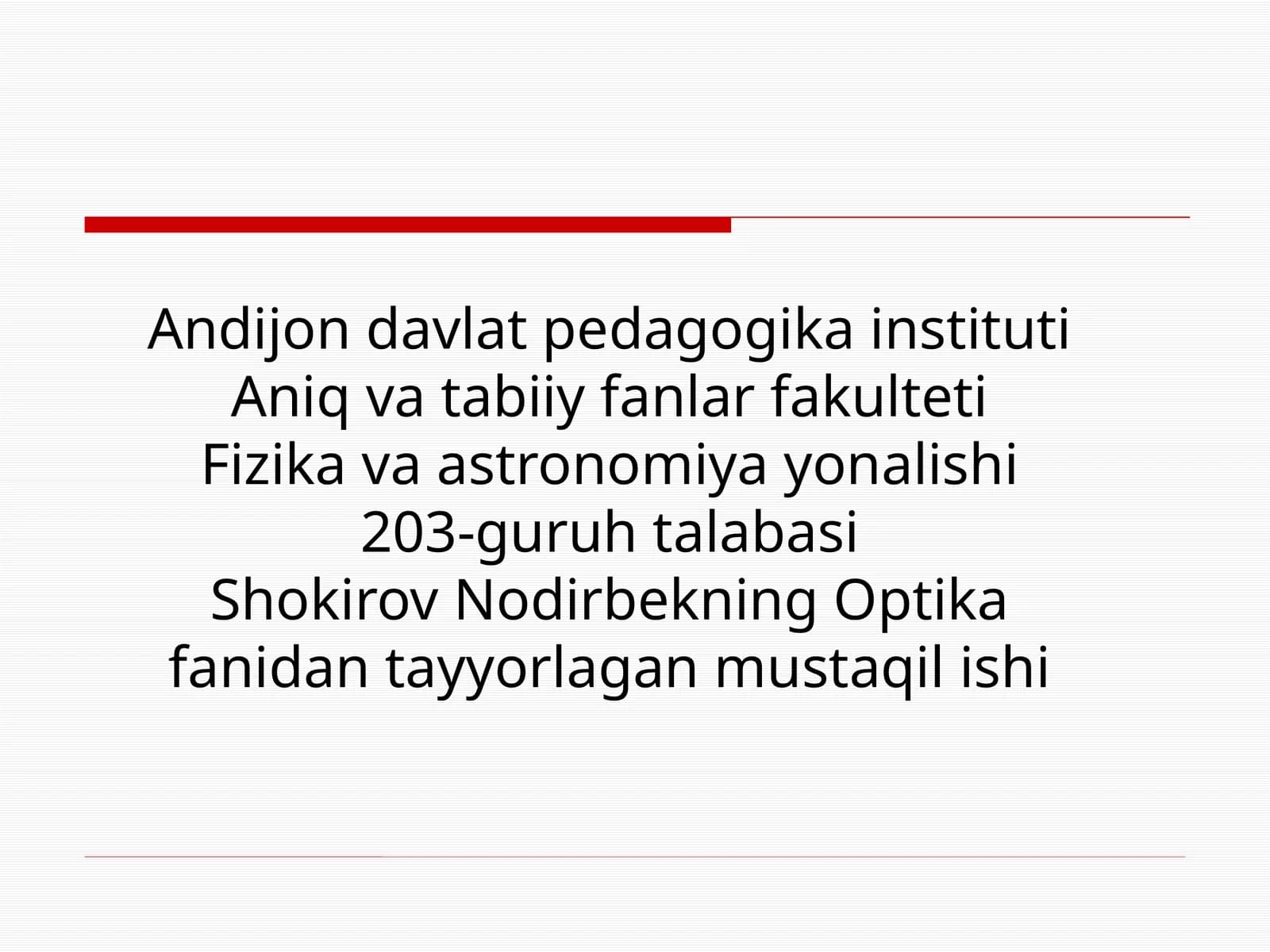 Optika fanidan