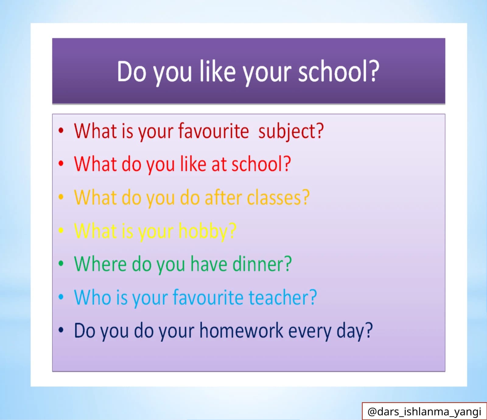 Myfavouritesubject is English, math’s, botany etc