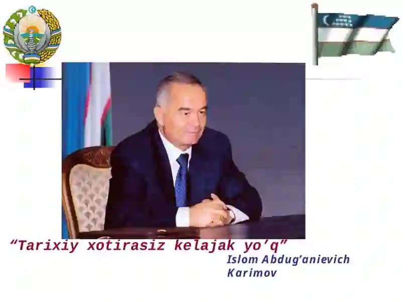 “Tarixiy xotirasiz kelajak yo’q” Islom Abdug’anievich Karimov 1918-1939 yillarda Yaponiya