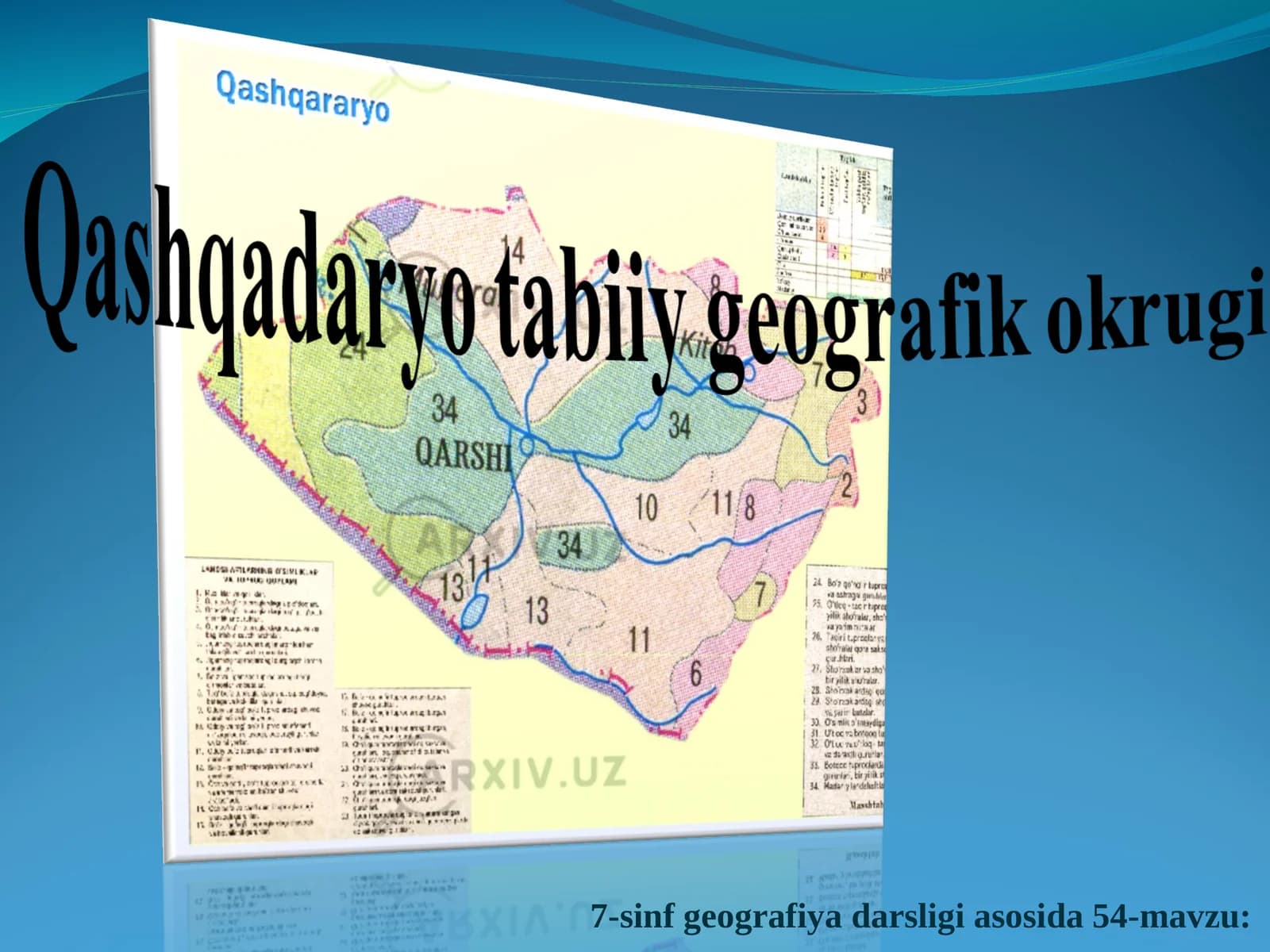 Qashqadaryo tabiiy geografik okrugi