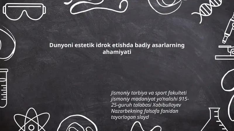 Xabibullayev Nazarbekning falsafa fanidan tayorlagan slayd
