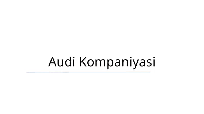 Audi Kompaniyasi