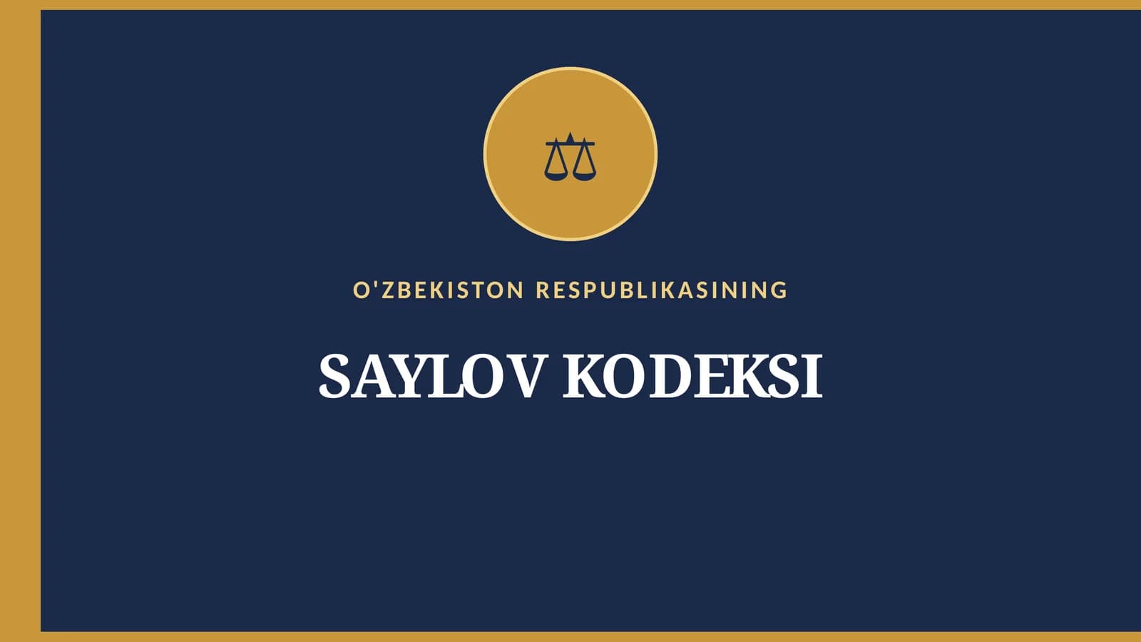SAYLOV KODEKSI