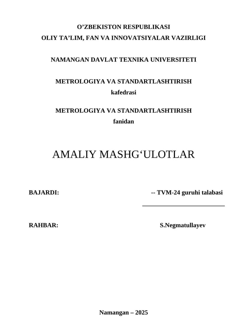 SILLIQ SILINDRSIMON BIRIKMALAR UCHUN O’TQAZISH XARAKTERINI ANIQLASH
