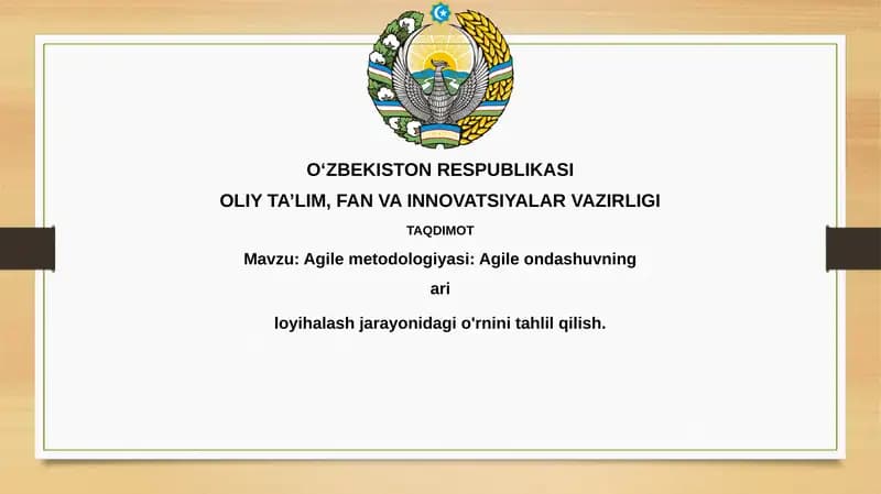 Agile metodologiyasi