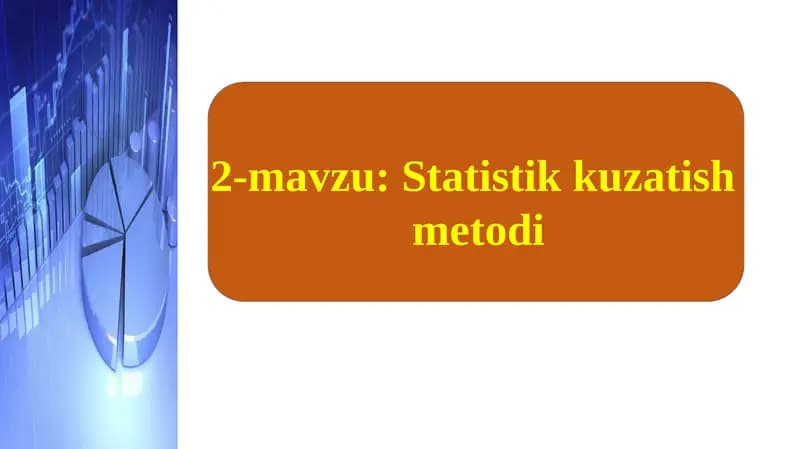 Statistik kuzatish metodi