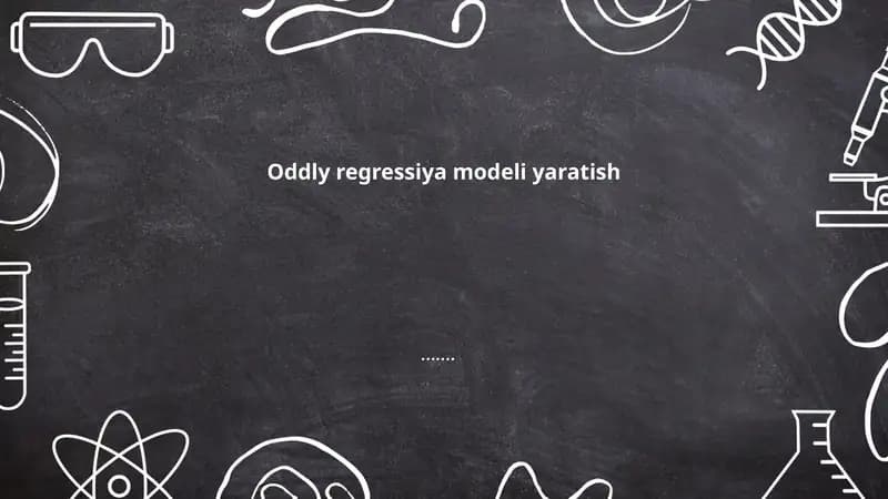 Oddly regressiya modeli