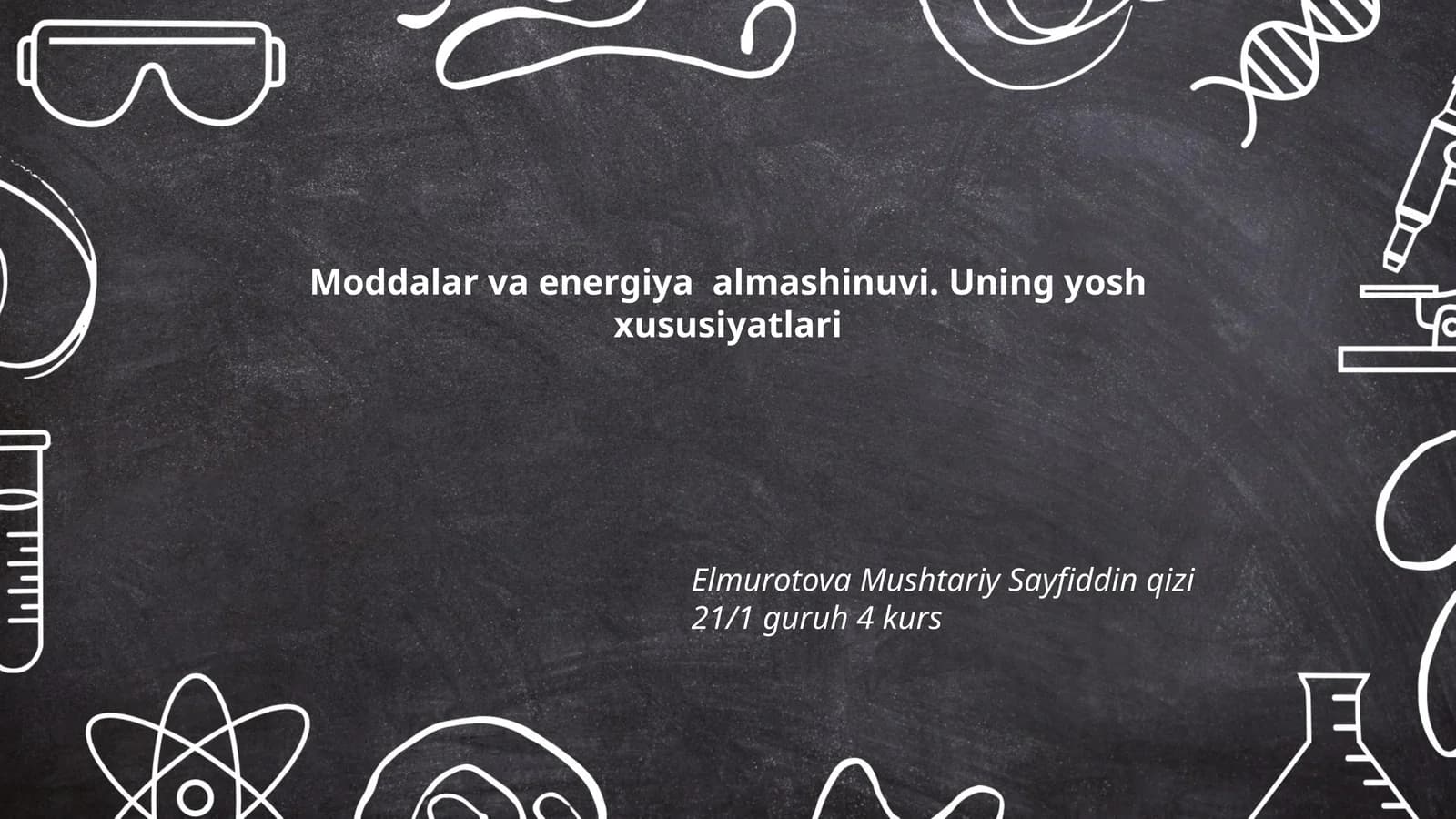 Moddalar va energiya almashinuvi