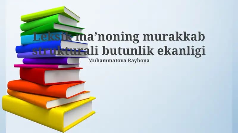 Leksik struktura