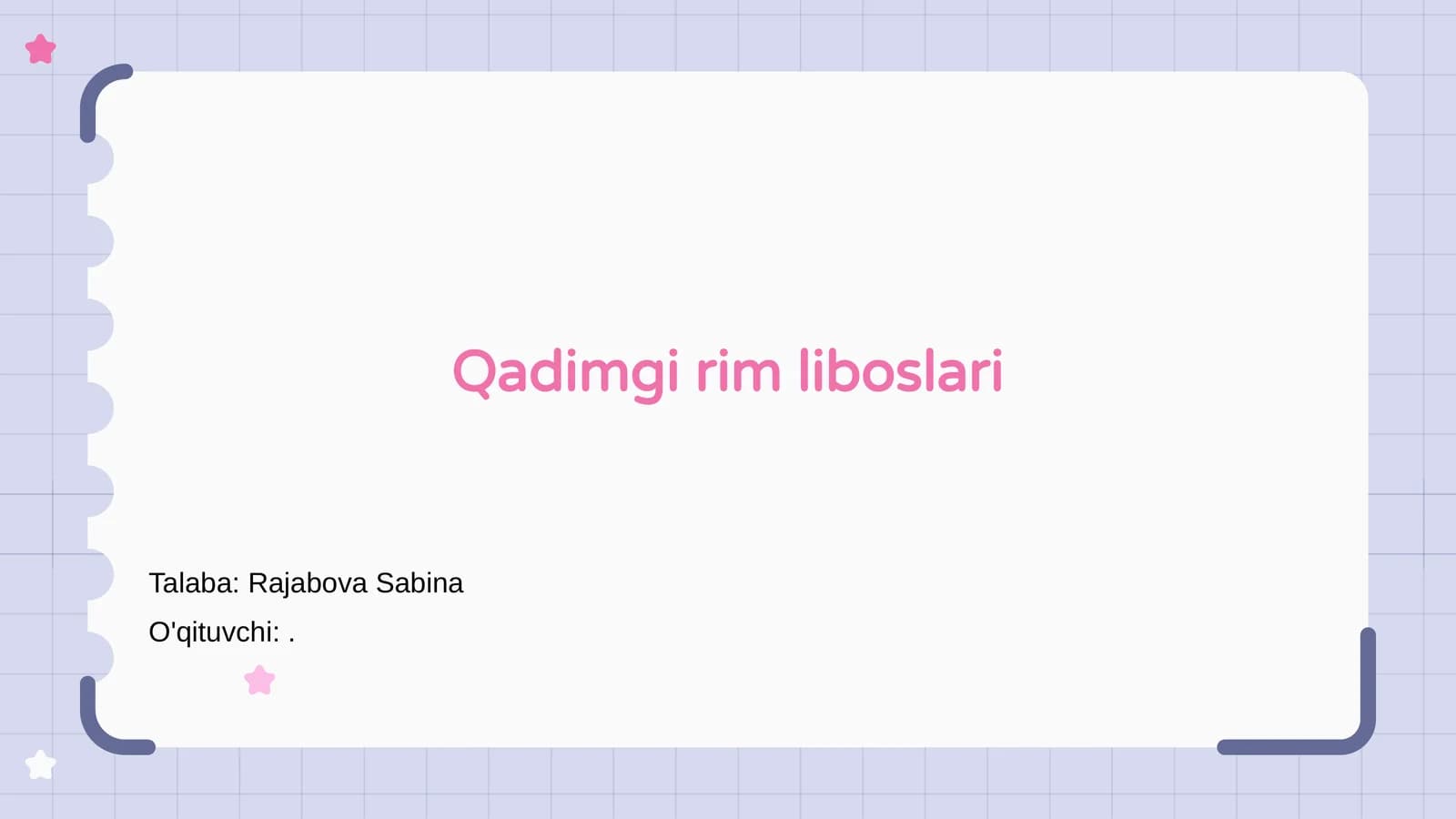Qadimgi rim liboslari