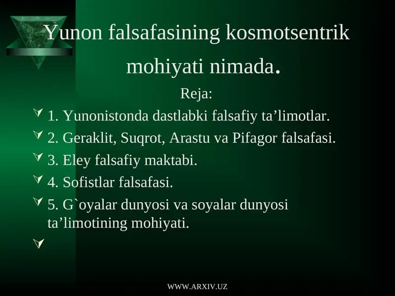 Qadimgi Yunonis falsafasi