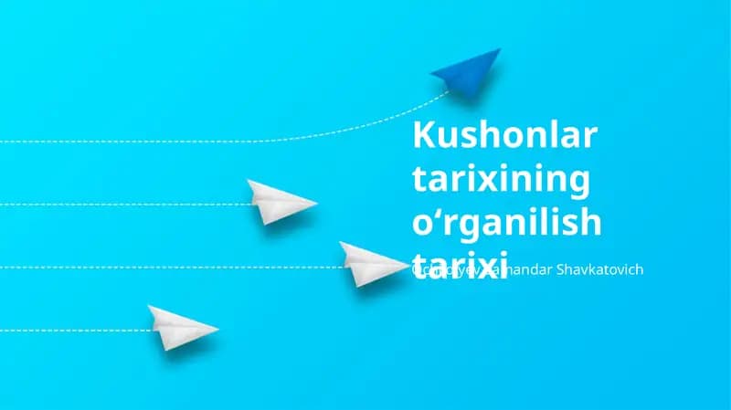 Kushonlar tarixining oʻrganilish tarixi