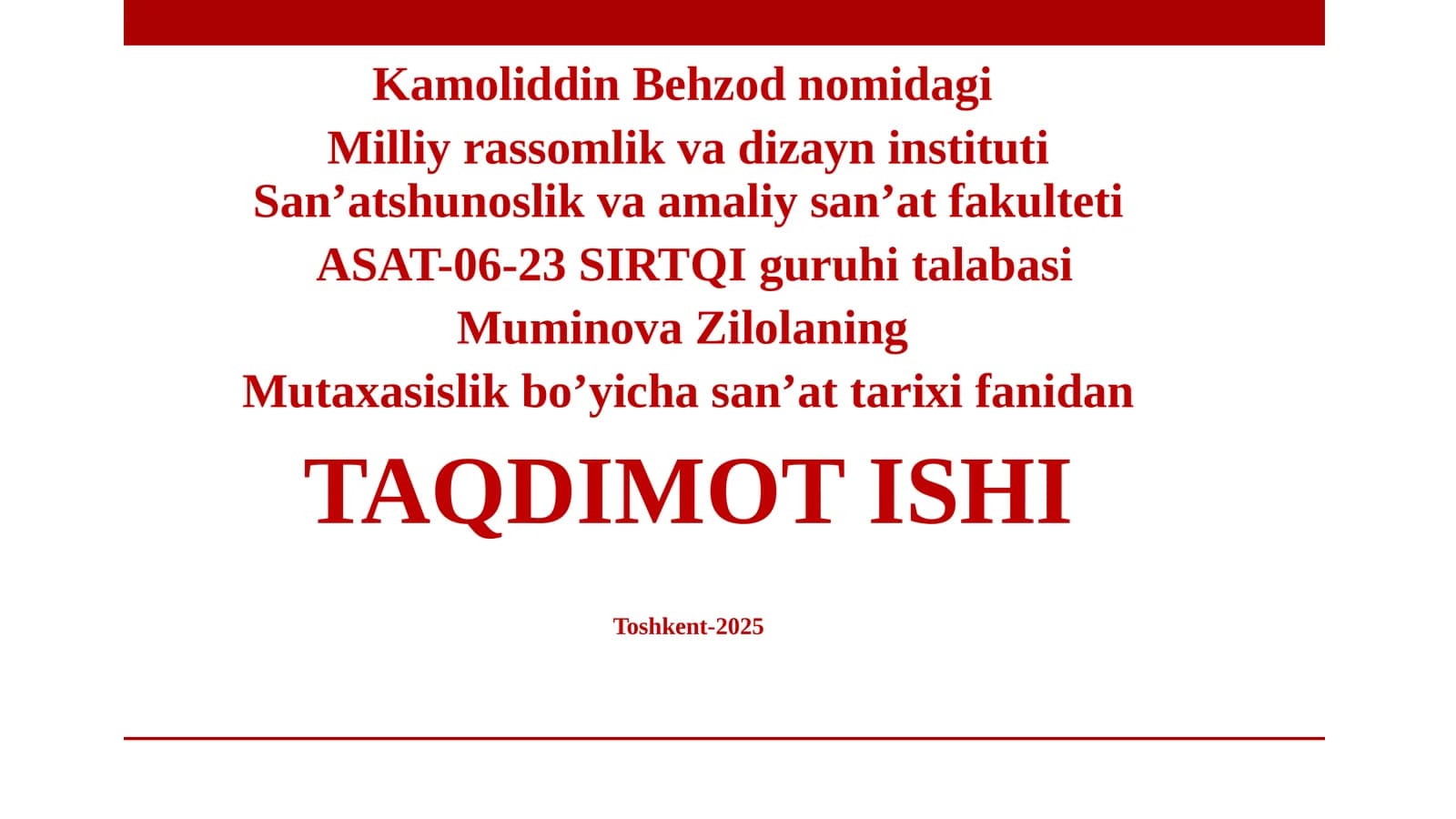 BADIIY NAQQOSHLIK
