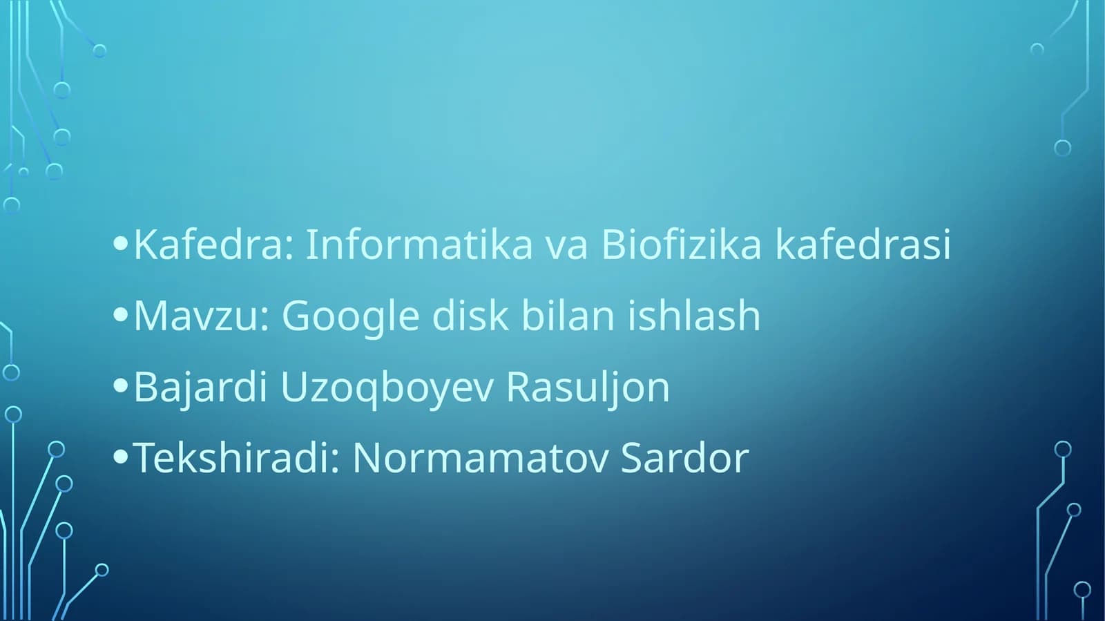 Google disk bilanishlash
