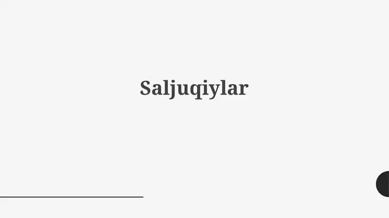 Saljuqiylar