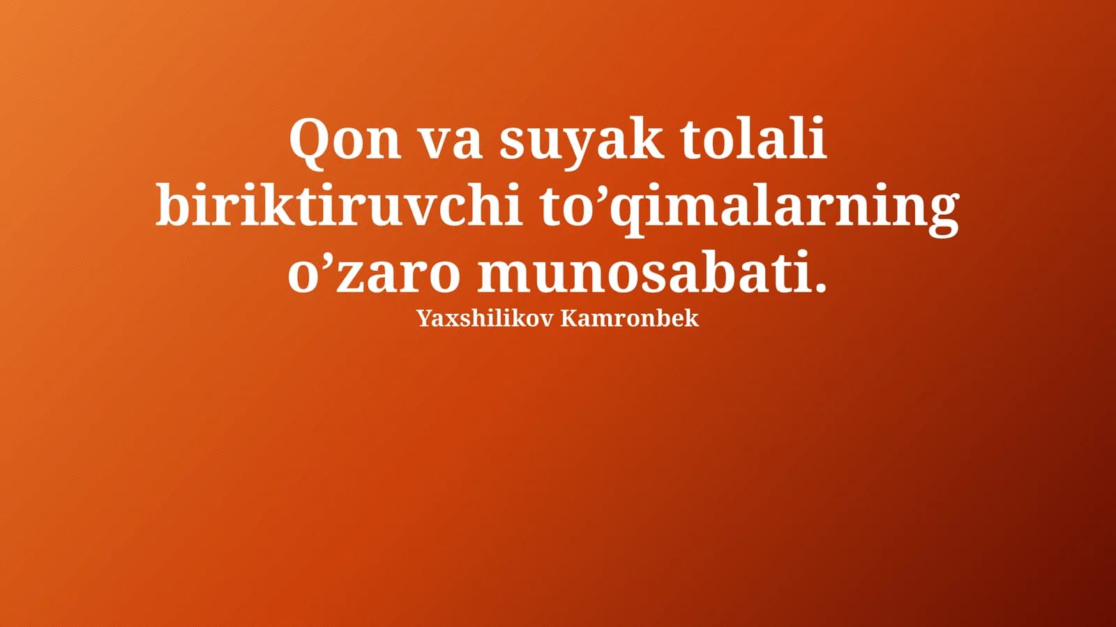 Suyak va Tolali Biriktiruvchi To'qimalarning O'zaro Munosabati