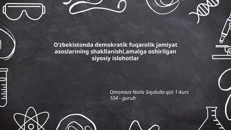 Konstitutsiyaviy islohotlar va davlat hokimiyati taqsimoti