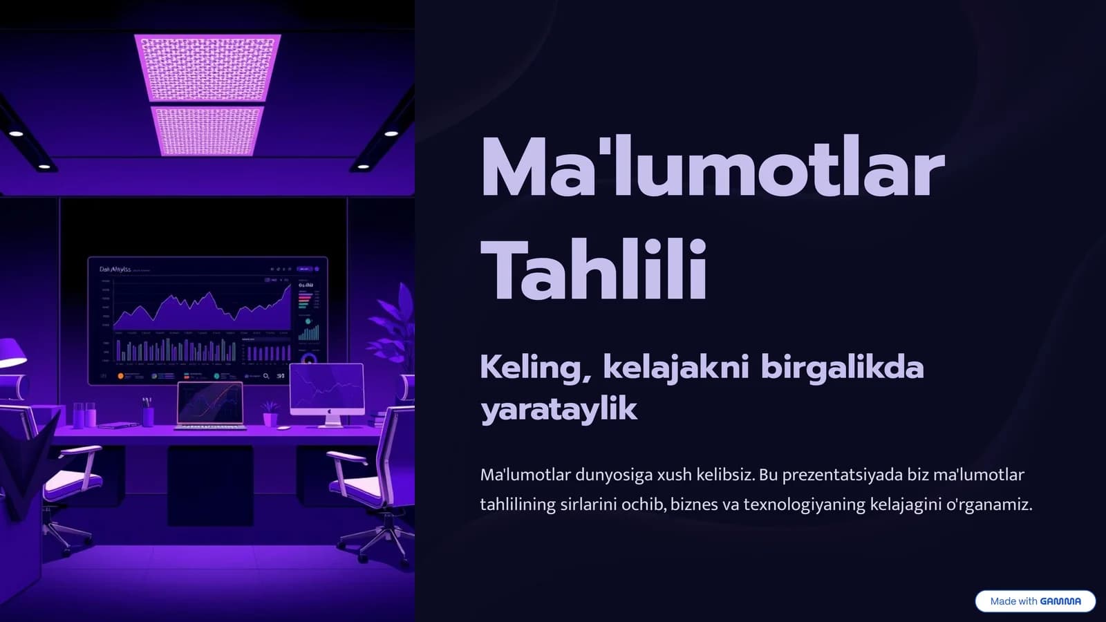 Ma'lumotlar Tahlili