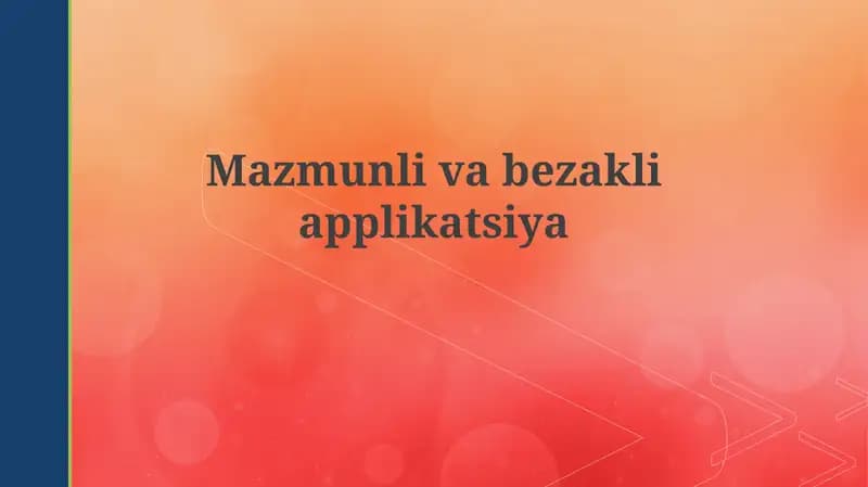 Figurali va dekorativ applikatsiya