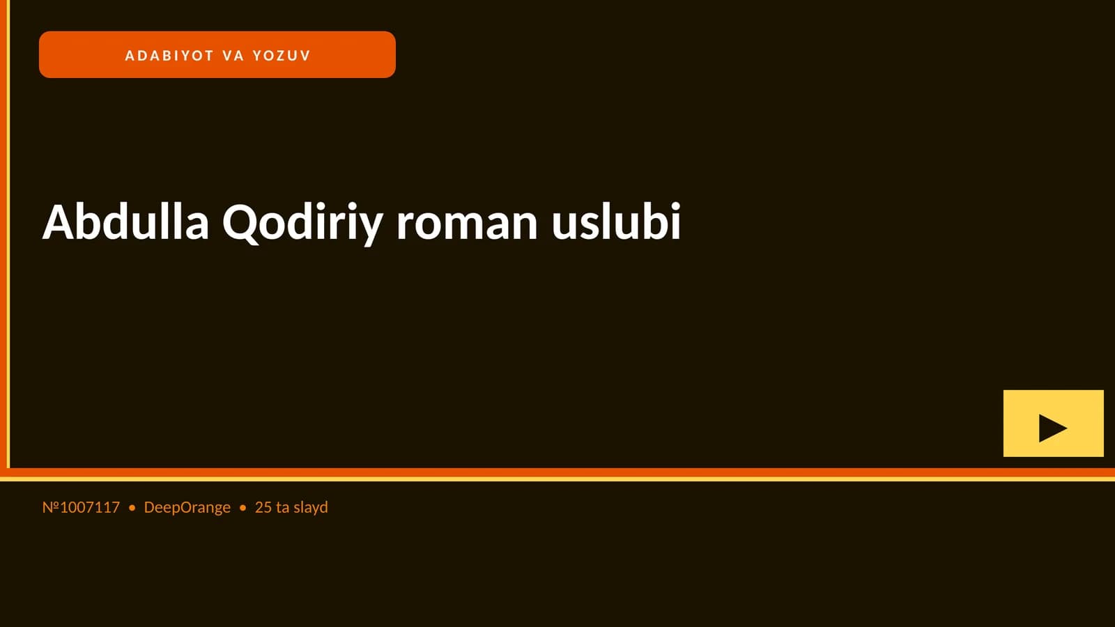 Abdulla Qodiriy roman uslubi