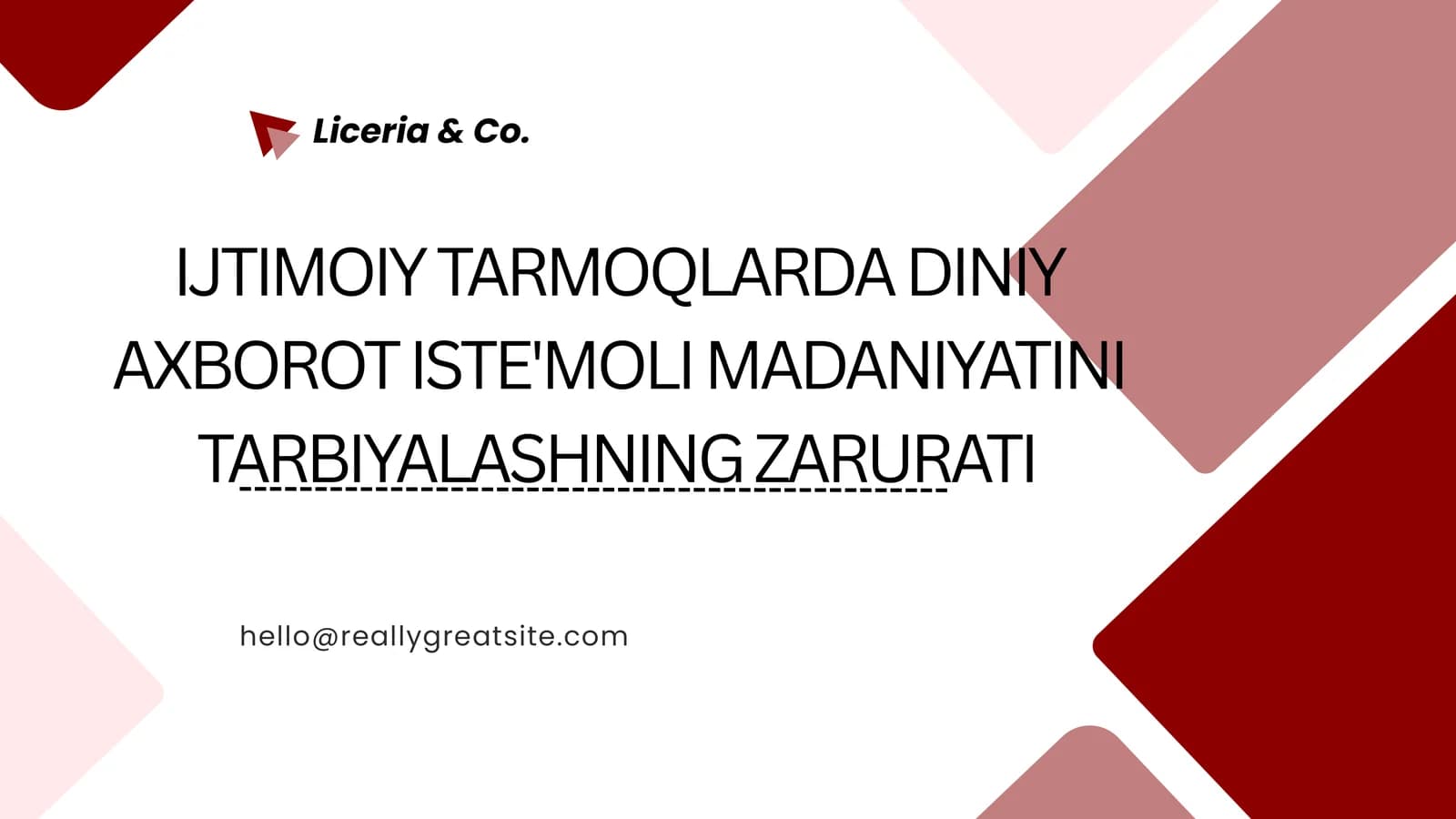 IJTIMOIY TARMOQLARDA DINIY AXBOROT ISTE'MOLI MADANIYATINI TARBIYALASHNING ZARURATI