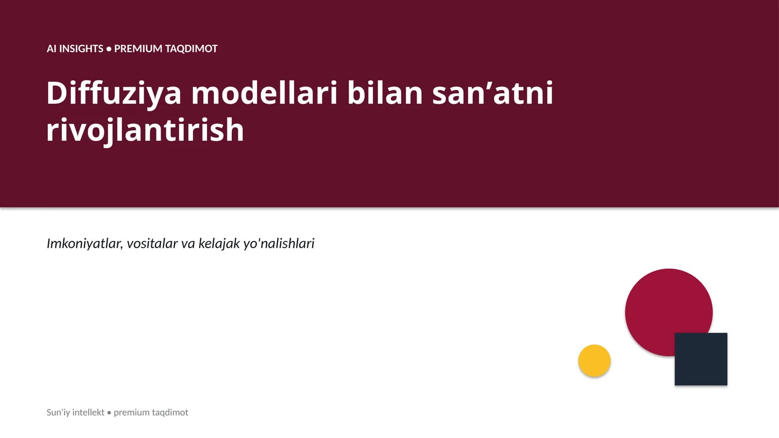 AI INSIGHTS • PREMIUM TAQDIMOT