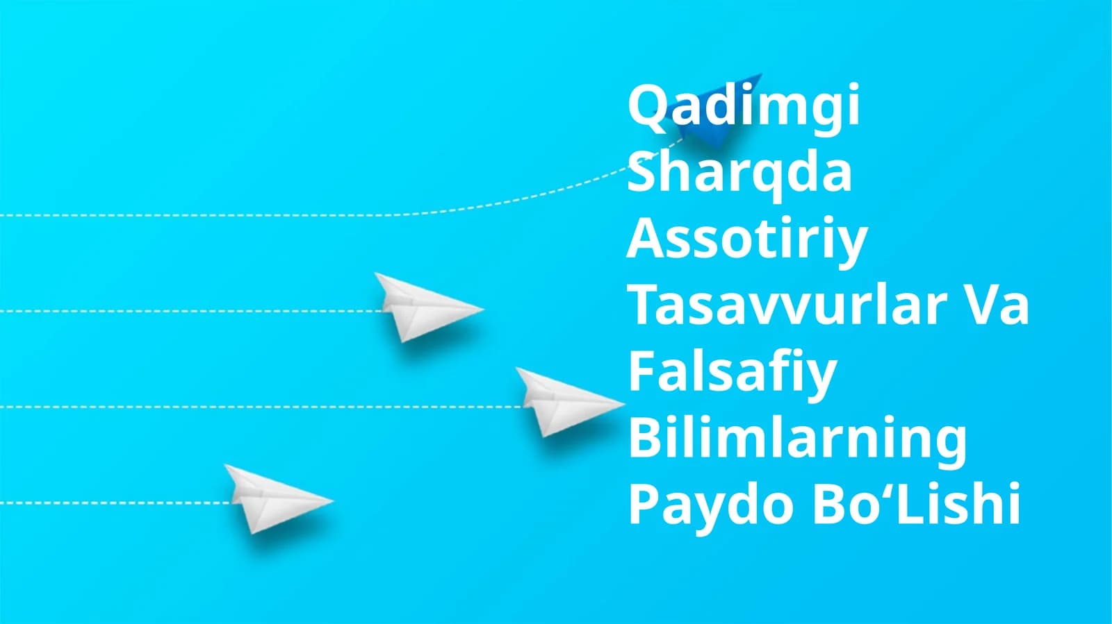 Qadimgi Sharqda Assotiriy Tasavvurlar Va Falsafiy Bilimlarning Paydo BoʻLishi