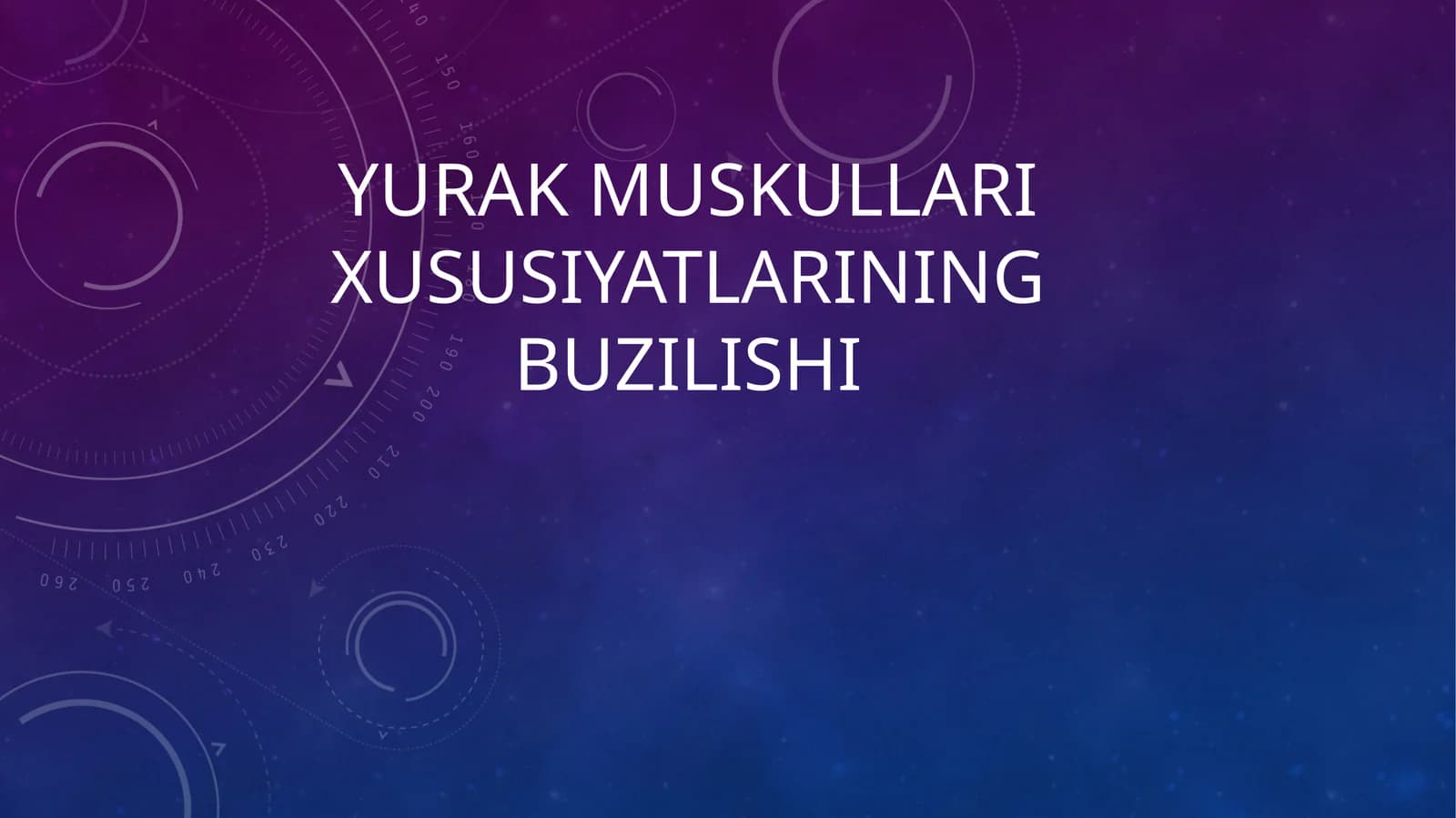 Yurak muskulining xususiyatlari
