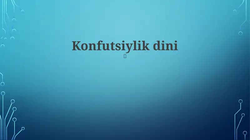 Konfutsiylik dini