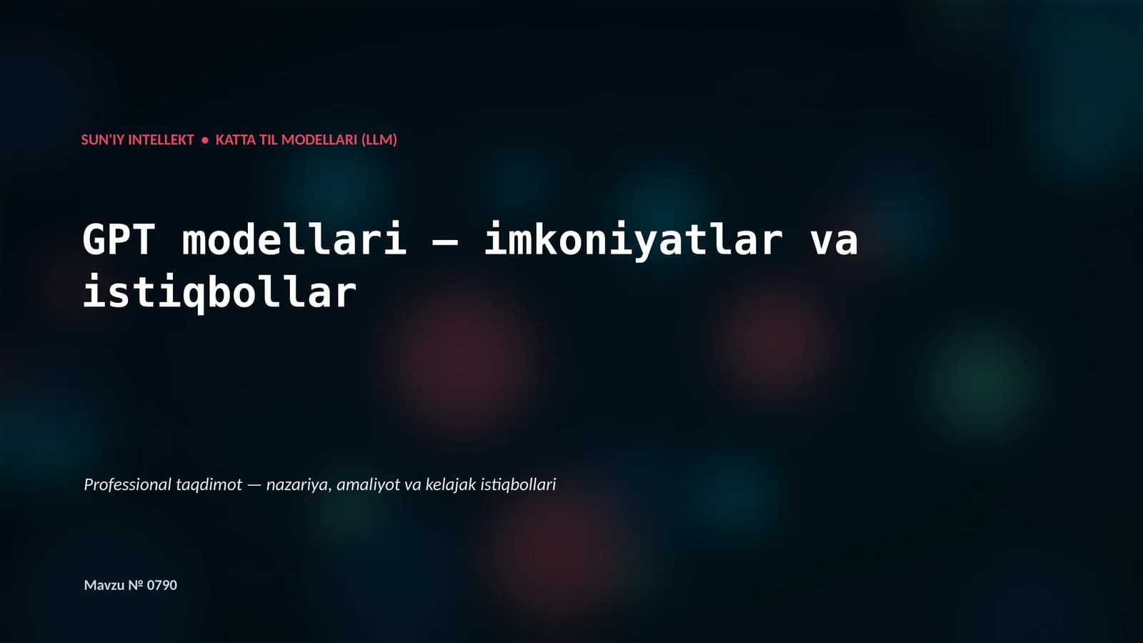 Katta Til Modellari (LLM)