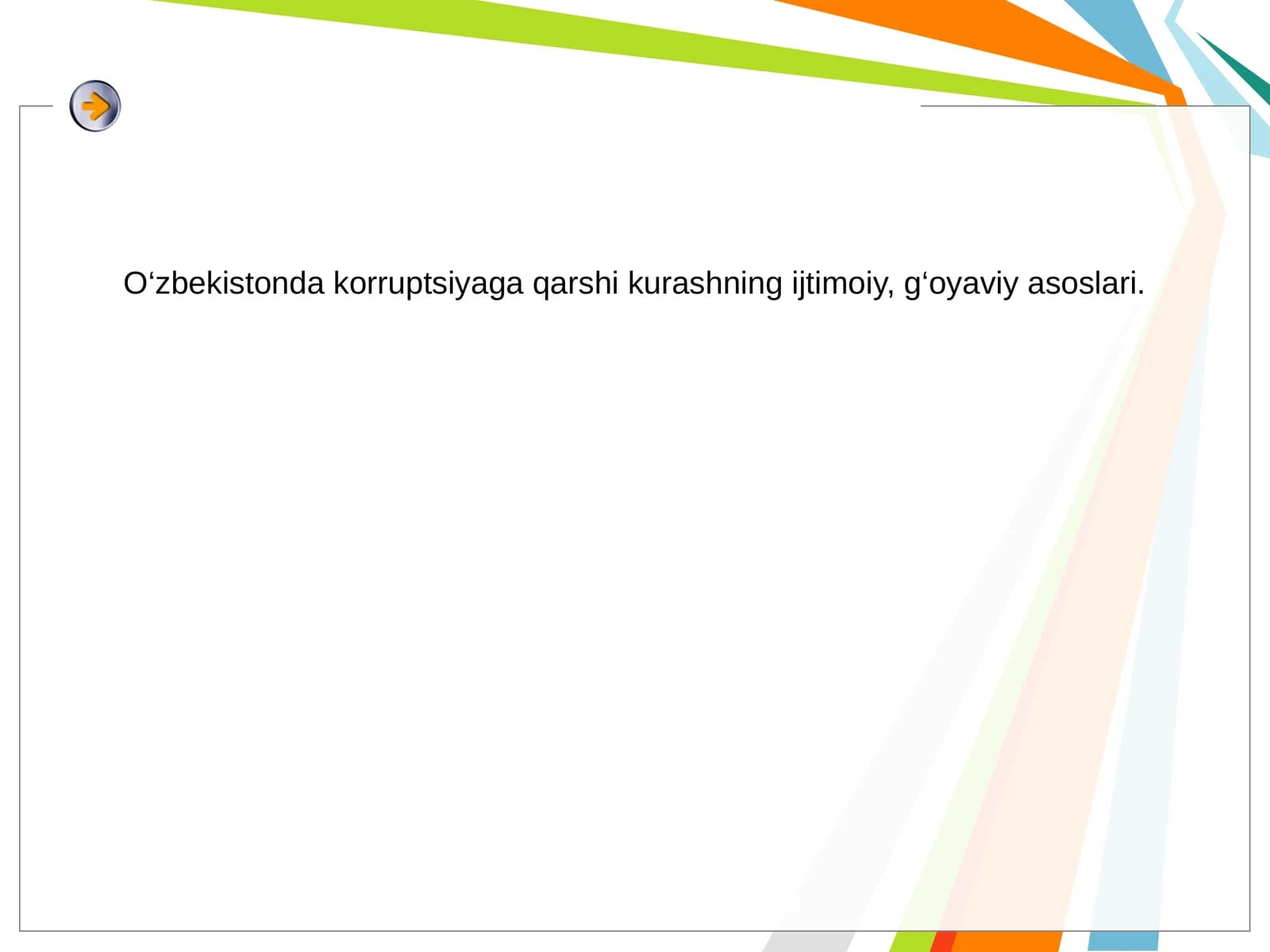 Korruptsiya va uning bosqichi