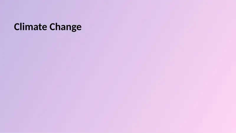 Climate Change