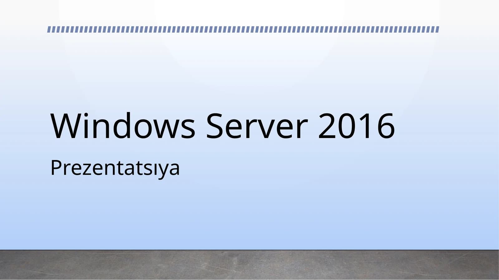 Windows Server 2016
