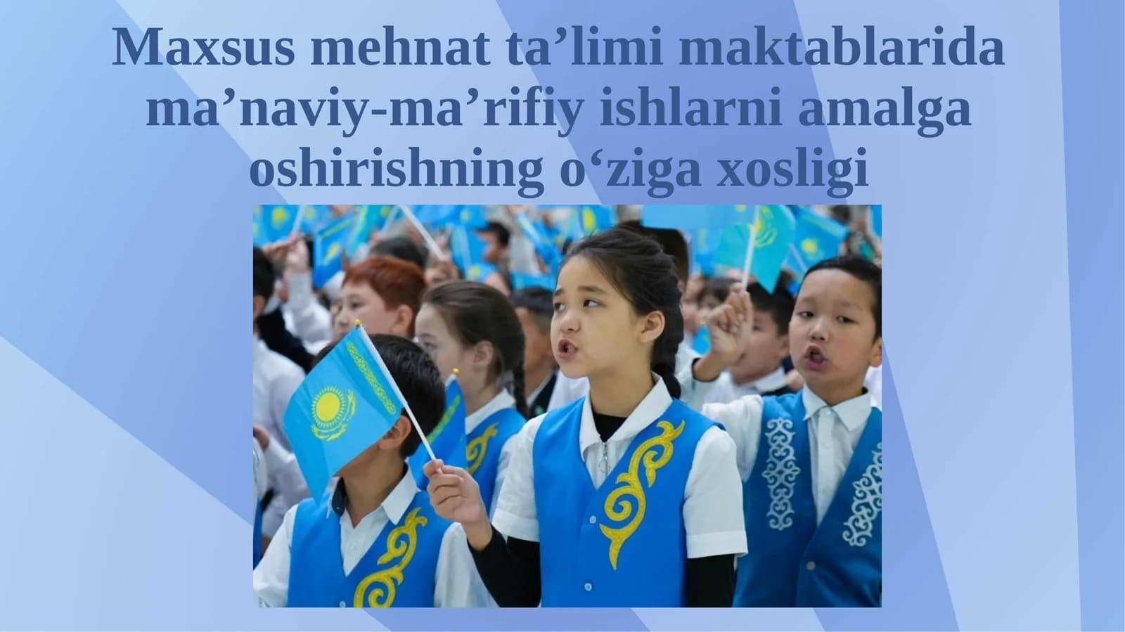 Maxsus mehnat taʼlimi maktablari damaʼnaviy-maʼrifiy ishlarni amalga oshirishning o‘ziga xosligi