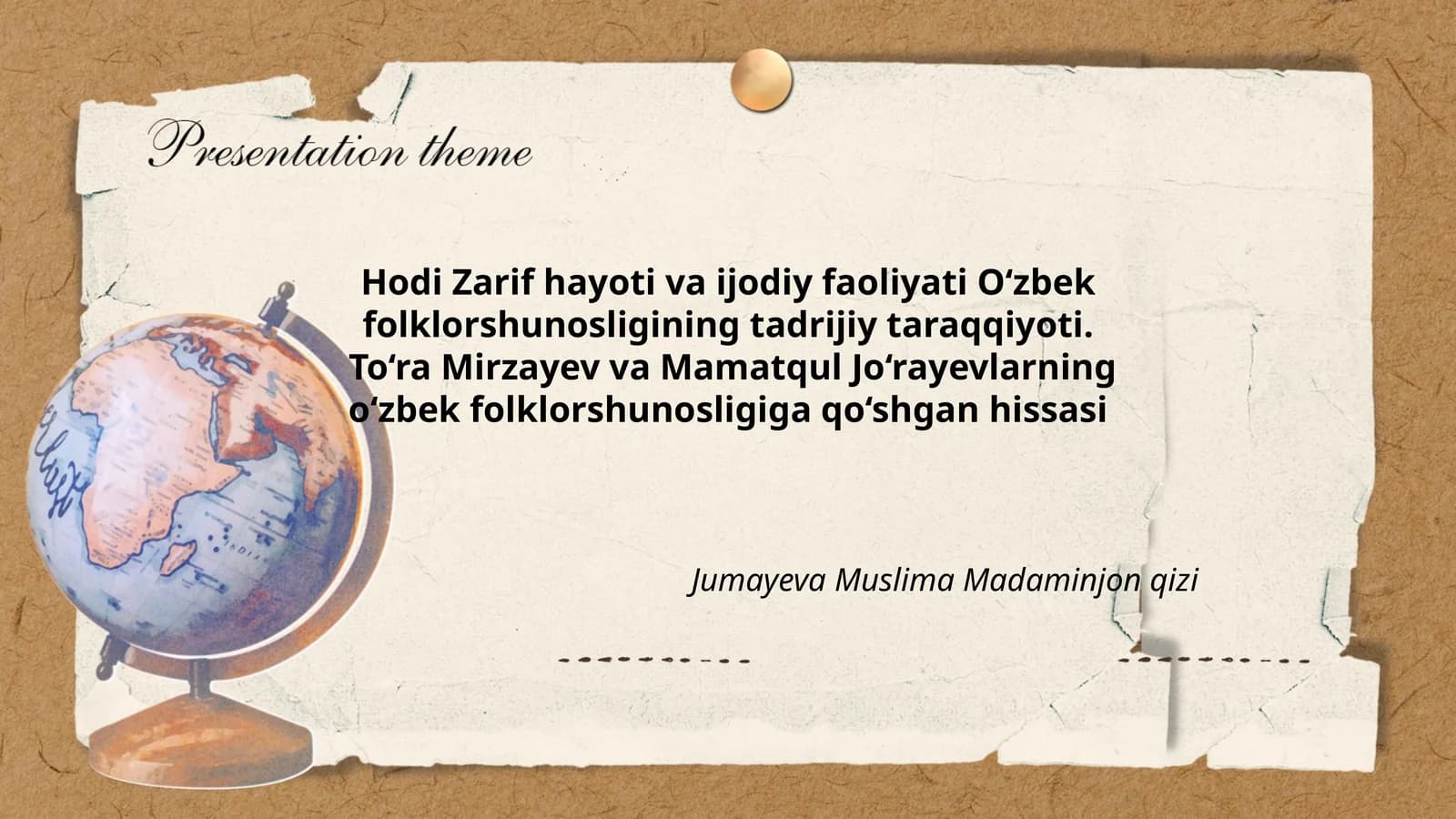 Jumayeva Muslima Madaminjon qizi