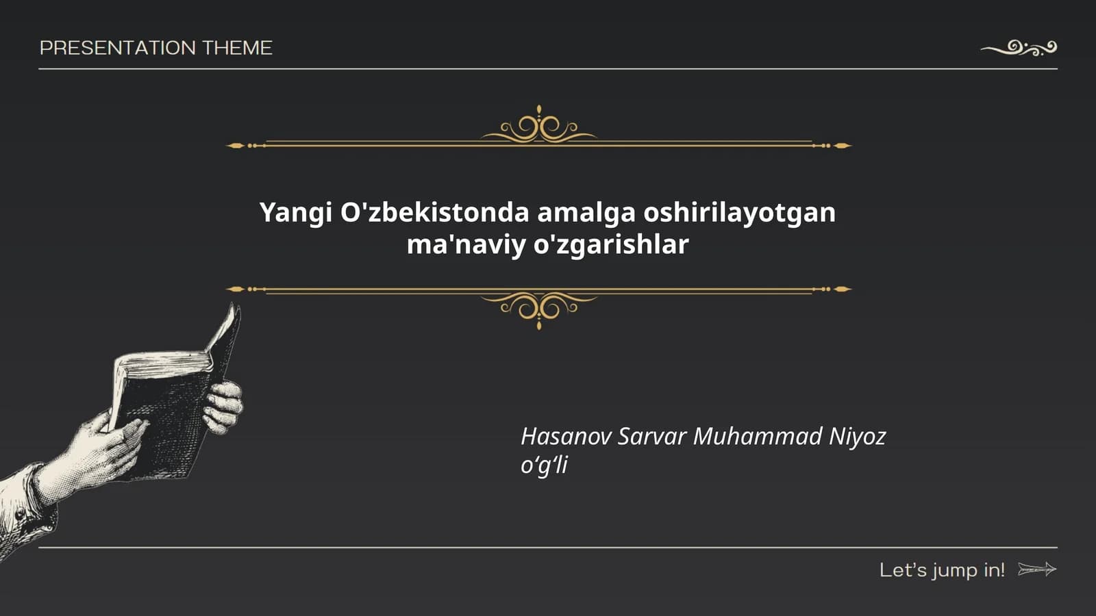 Yangi O'zbekistonning ma'naviy merosi