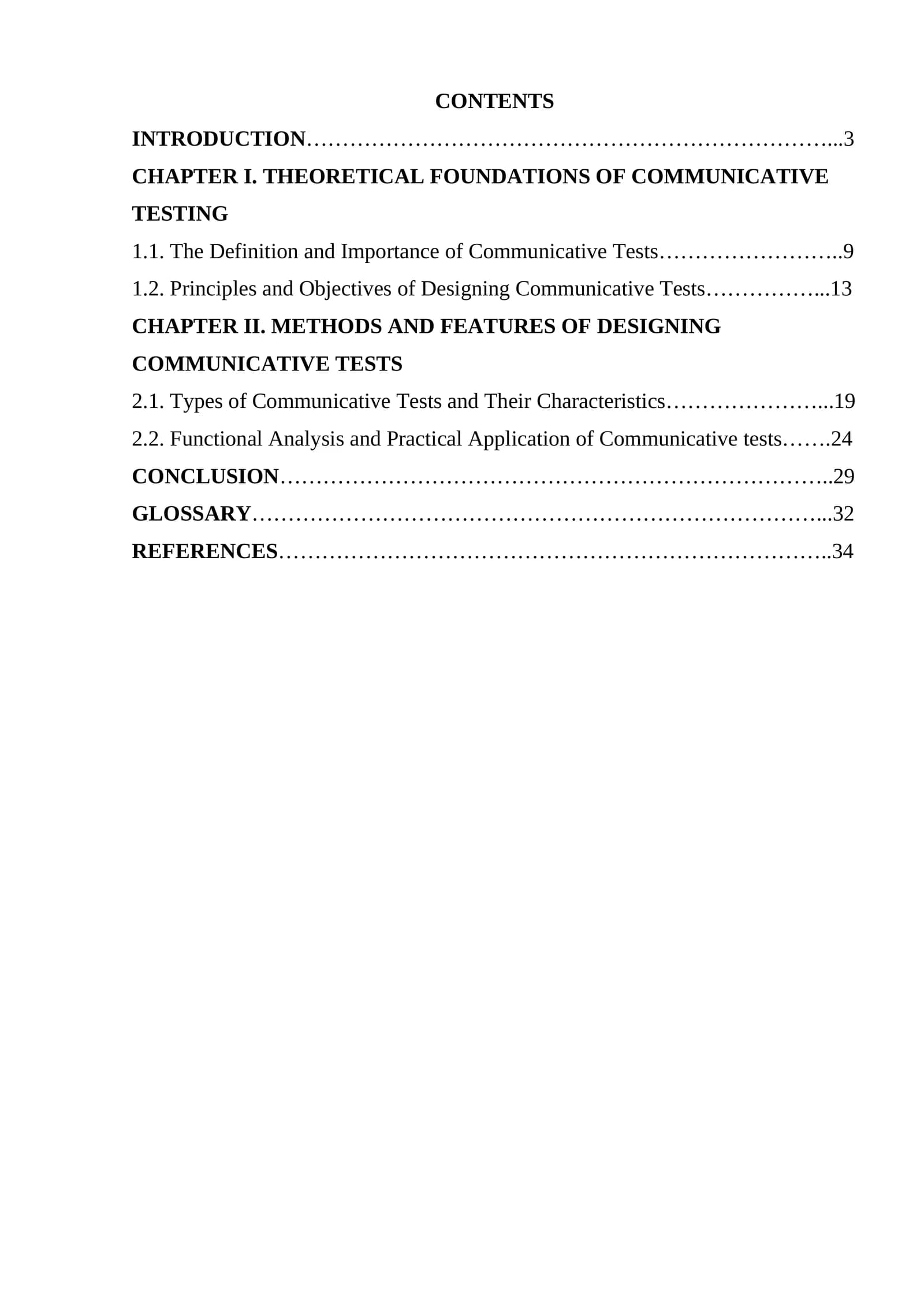 Designing communicative tests