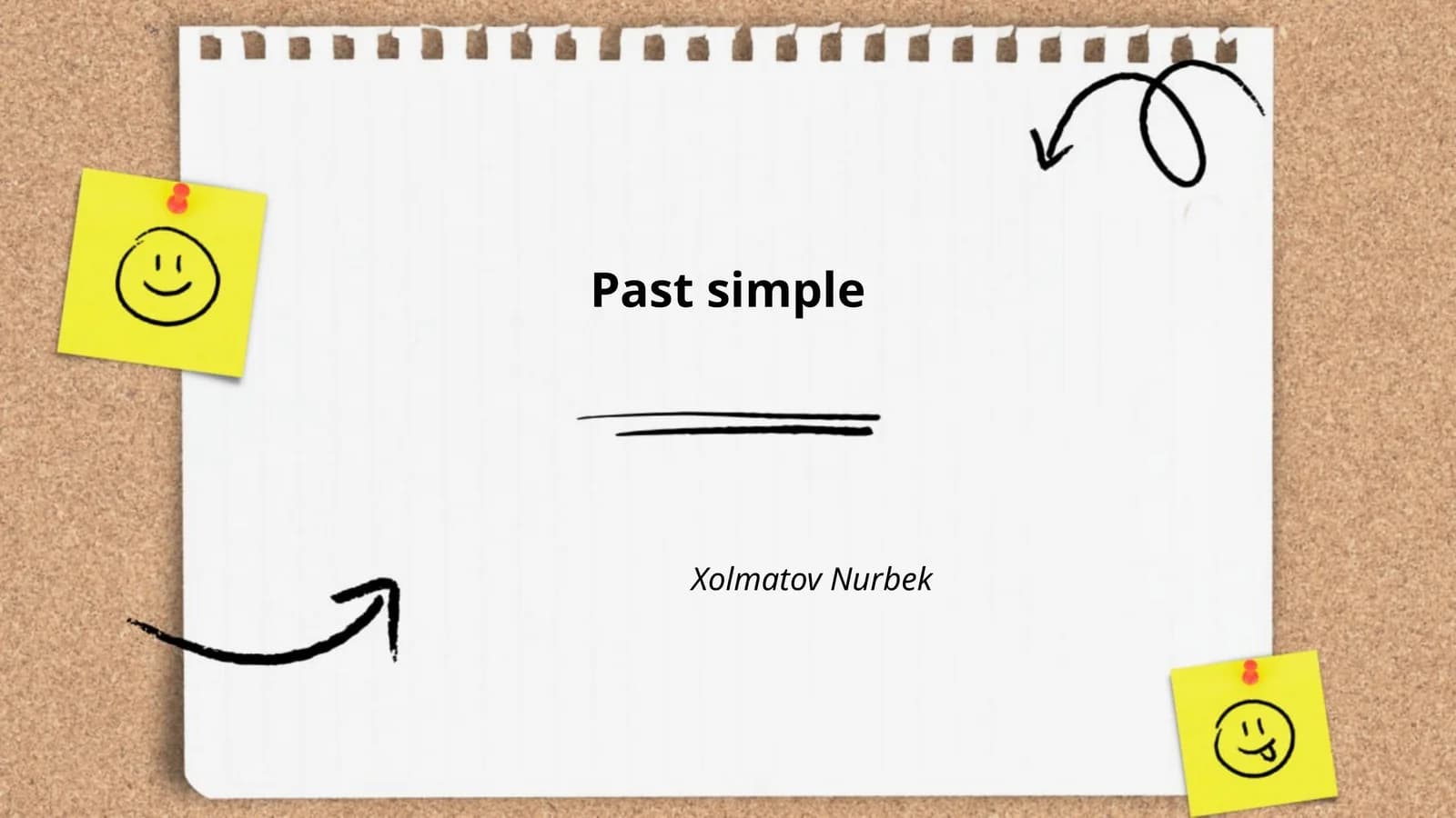 Past Simple Tense Formulation