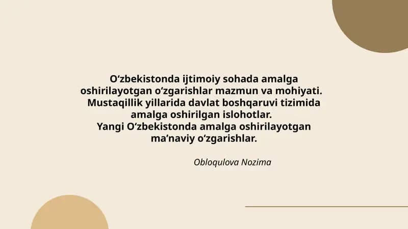 Obloqulova Nozima