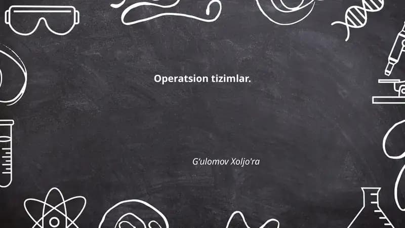 Operatsion tizimlar tarixi