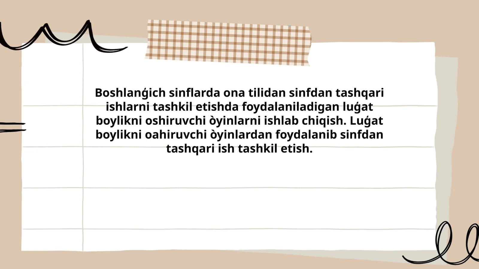 Luģat boylikni oshiruvchi òyinlar