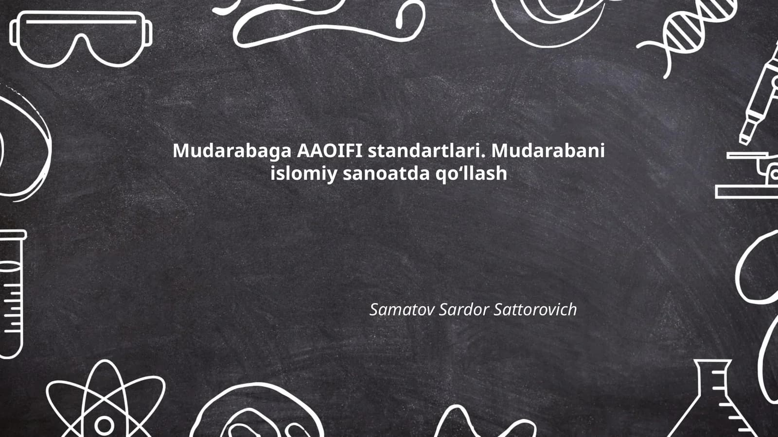Mudarabaga AAOIFI standartlari. Mudarabani islomiy sanoatda qoʻllash