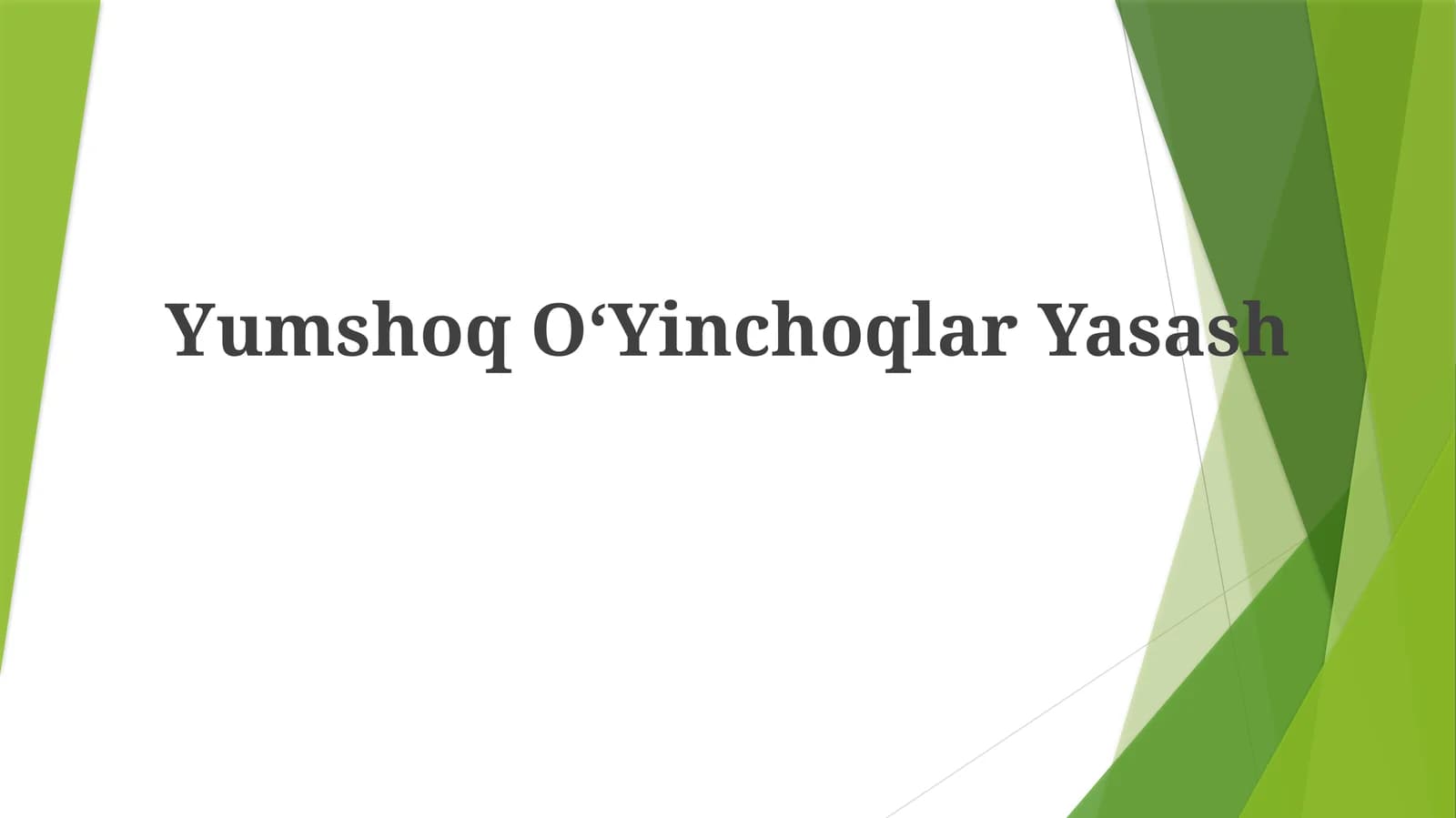 Yumshoq O'yinchoqlar Yasash